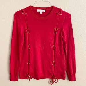 Michael Kors Red Sweater Size M
